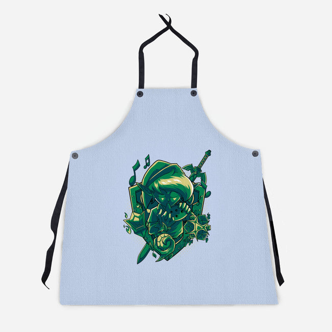 The Ocarina Of Hope-Unisex-Kitchen-Apron-Diego Oliver