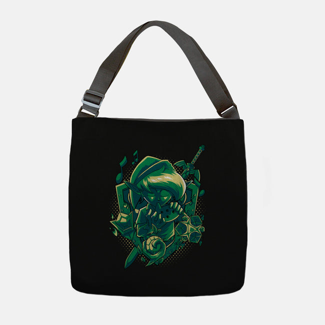 The Ocarina Of Hope-None-Adjustable Tote-Bag-Diego Oliver