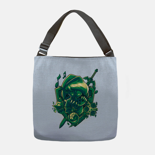 The Ocarina Of Hope-None-Adjustable Tote-Bag-Diego Oliver