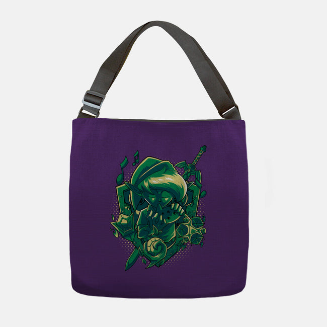 The Ocarina Of Hope-None-Adjustable Tote-Bag-Diego Oliver