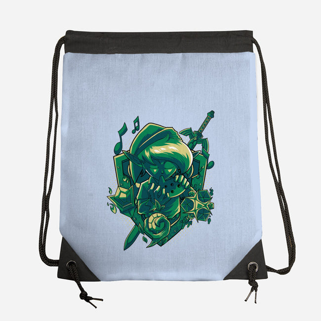 The Ocarina Of Hope-None-Drawstring-Bag-Diego Oliver