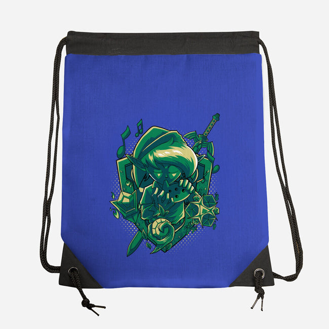 The Ocarina Of Hope-None-Drawstring-Bag-Diego Oliver