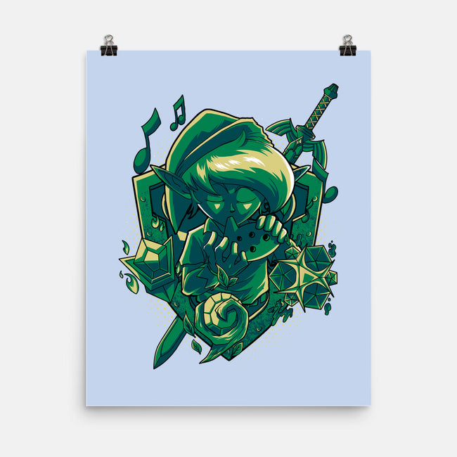 The Ocarina Of Hope-None-Matte-Poster-Diego Oliver