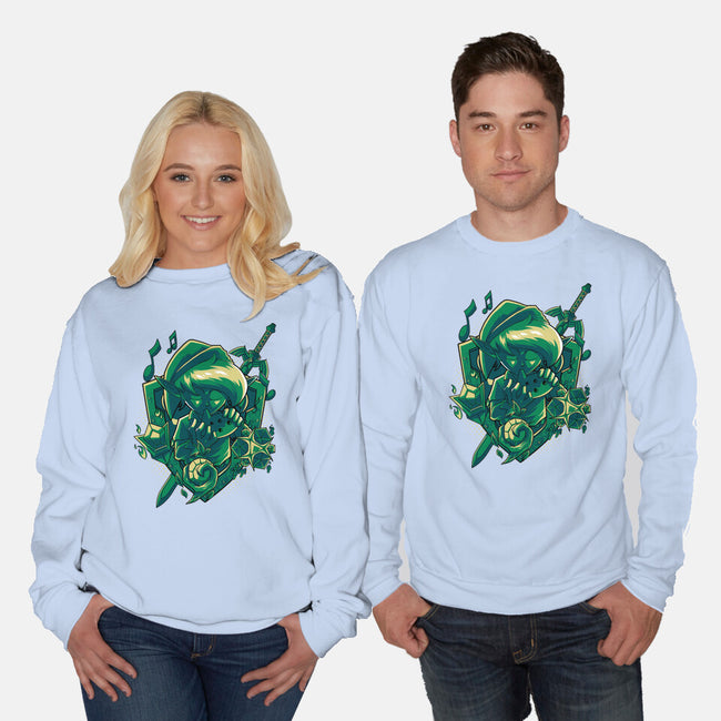 The Ocarina Of Hope-Unisex-Crew Neck-Sweatshirt-Diego Oliver