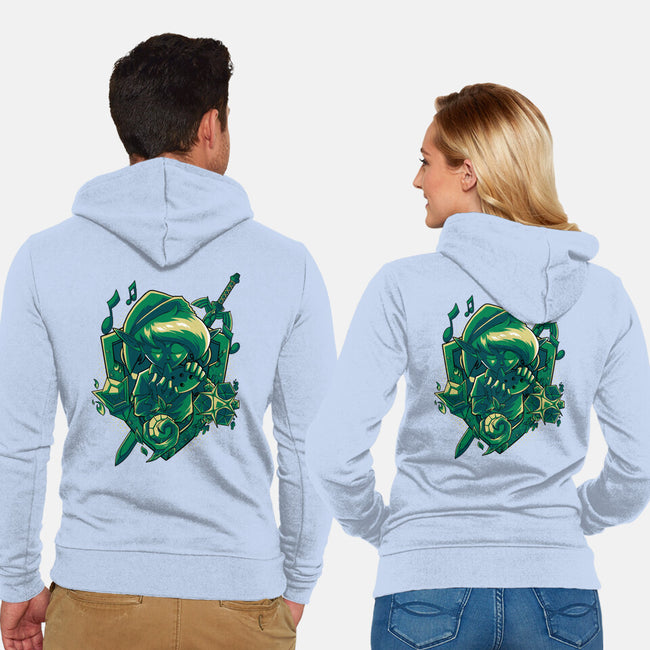 The Ocarina Of Hope-Unisex-Zip-Up-Sweatshirt-Diego Oliver