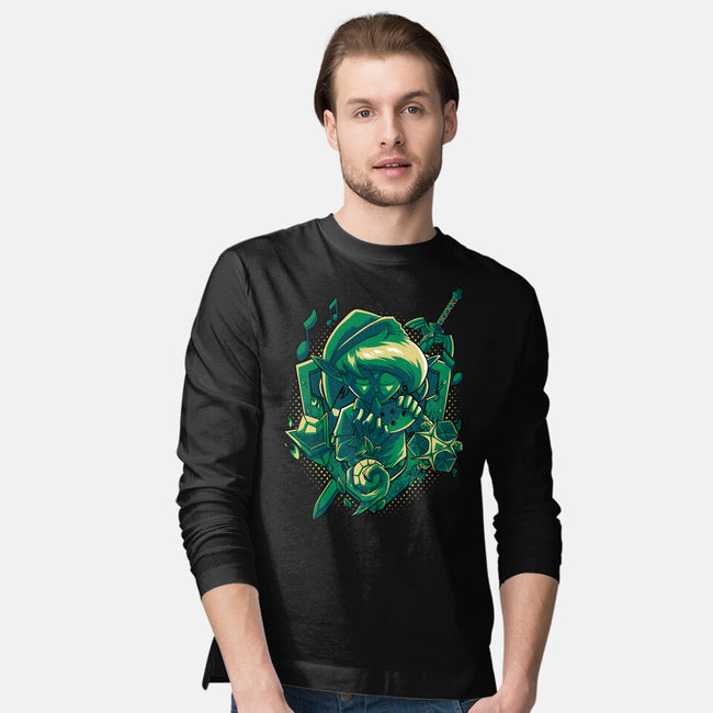 The Ocarina Of Hope-Mens-Long Sleeved-Tee-Diego Oliver