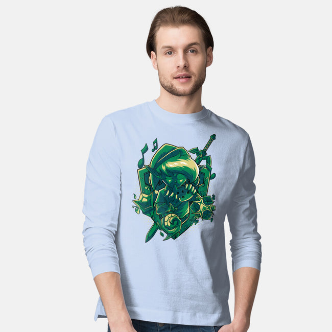 The Ocarina Of Hope-Mens-Long Sleeved-Tee-Diego Oliver