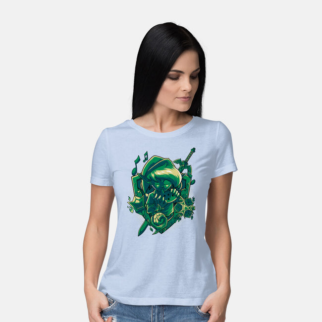 The Ocarina Of Hope-Womens-Basic-Tee-Diego Oliver