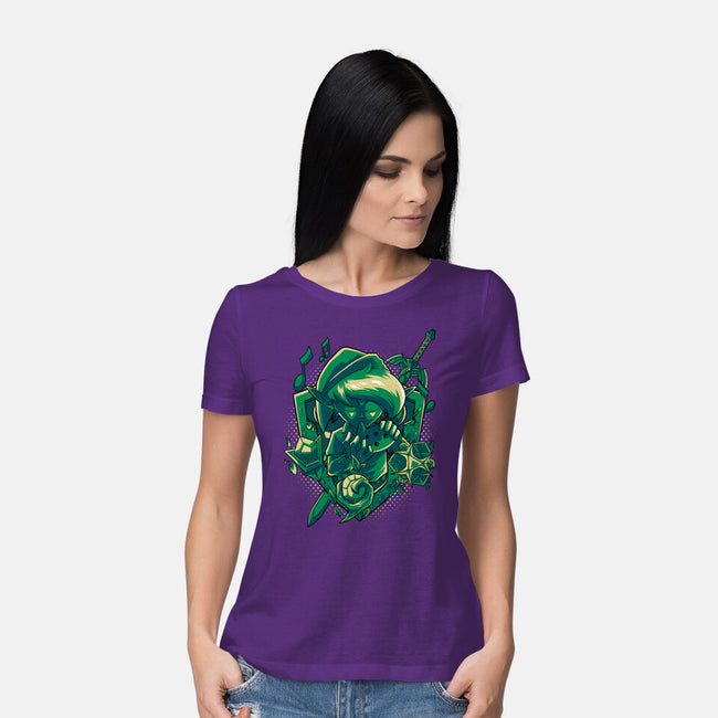 The Ocarina Of Hope-Womens-Basic-Tee-Diego Oliver