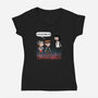 Do You Have Powers Too-Womens-V-Neck-Tee-zascanauta