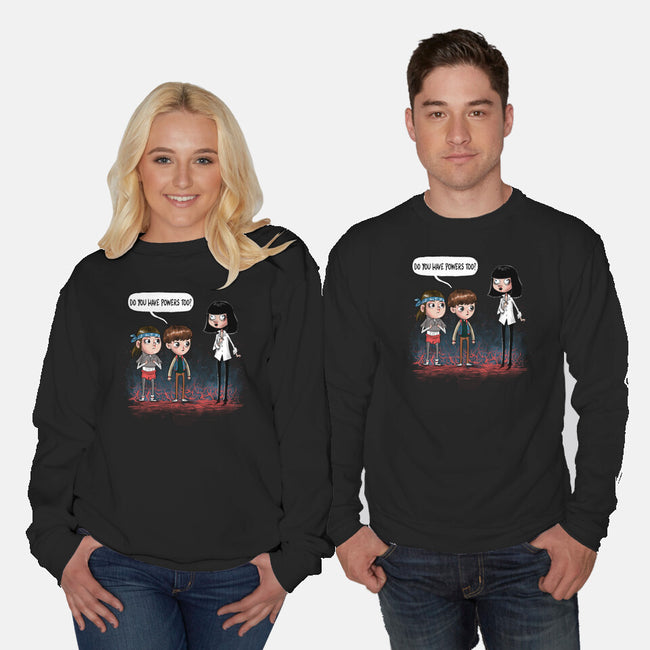 Do You Have Powers Too-Unisex-Crew Neck-Sweatshirt-zascanauta