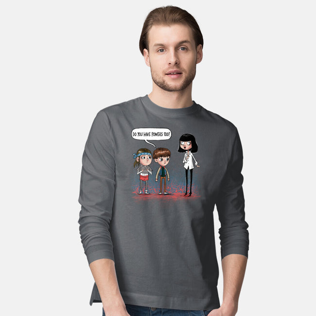 Do You Have Powers Too-Mens-Long Sleeved-Tee-zascanauta