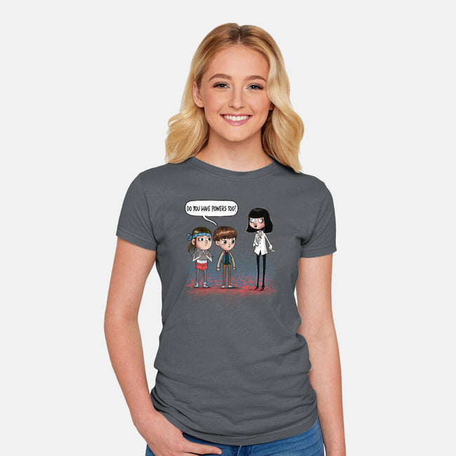 Do You Have Powers Too-Womens-Fitted-Tee-zascanauta