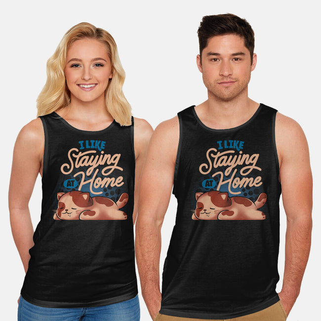 I Like Staying At Home-Unisex-Basic-Tank-eduely