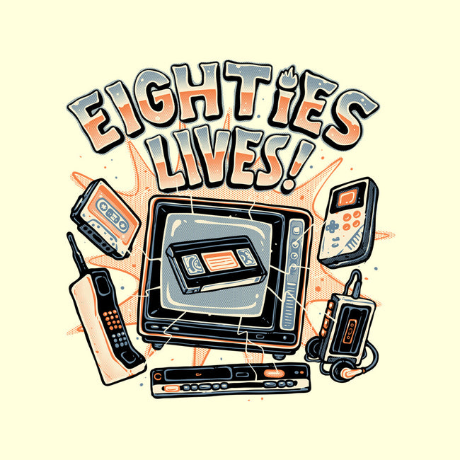 Eighties Lives-None-Polyester-Shower Curtain-glitchygorilla
