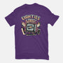 Eighties Lives-Womens-Fitted-Tee-glitchygorilla