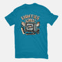 Eighties Lives-Womens-Fitted-Tee-glitchygorilla