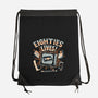 Eighties Lives-None-Drawstring-Bag-glitchygorilla