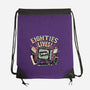 Eighties Lives-None-Drawstring-Bag-glitchygorilla