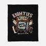 Eighties Lives-None-Fleece-Blanket-glitchygorilla