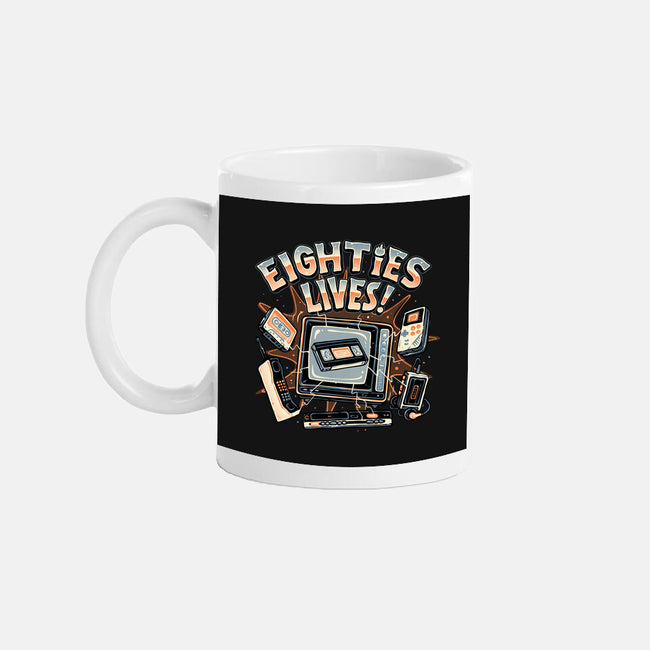 Eighties Lives-None-Mug-Drinkware-glitchygorilla