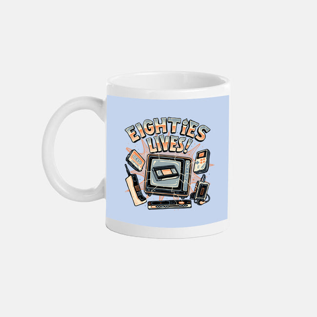 Eighties Lives-None-Mug-Drinkware-glitchygorilla
