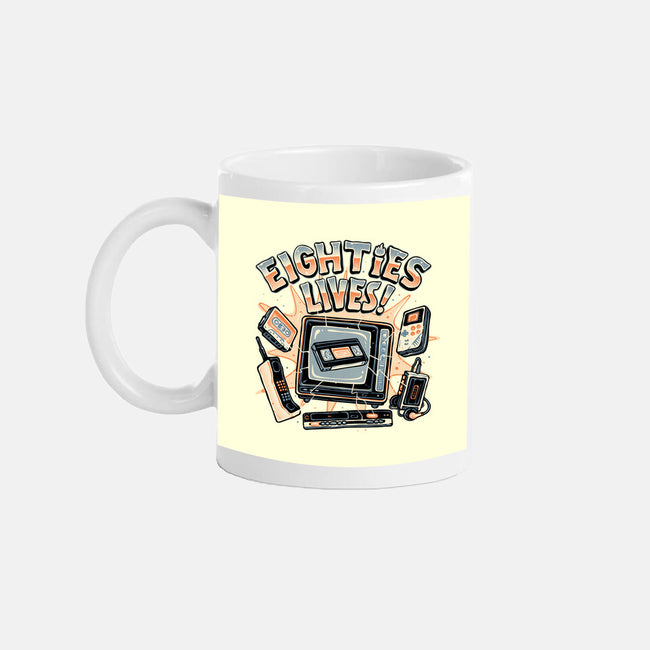 Eighties Lives-None-Mug-Drinkware-glitchygorilla