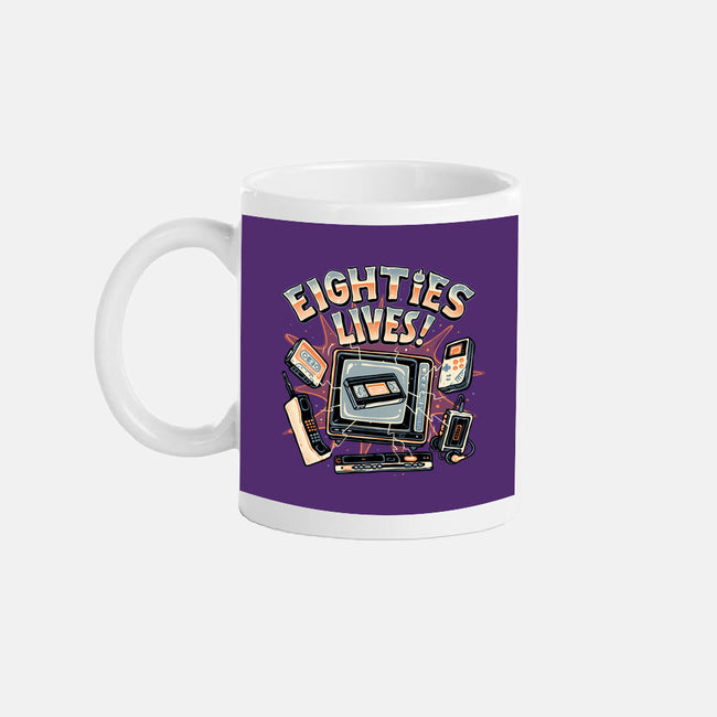 Eighties Lives-None-Mug-Drinkware-glitchygorilla