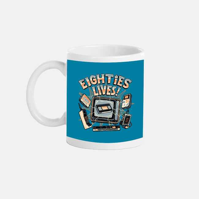 Eighties Lives-None-Mug-Drinkware-glitchygorilla