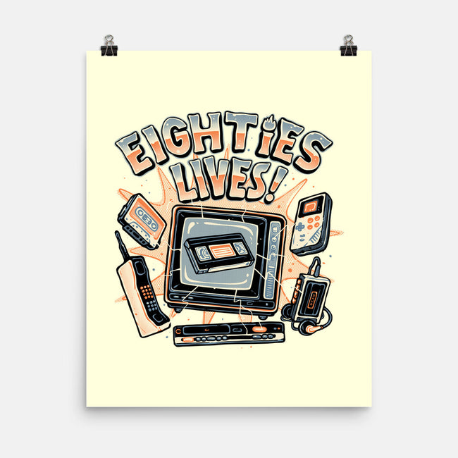 Eighties Lives-None-Matte-Poster-glitchygorilla