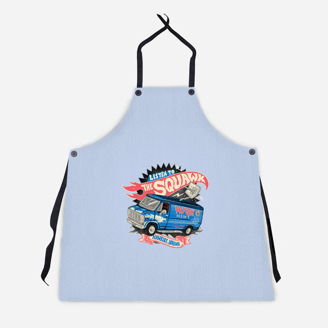 The Hometown Radio-Unisex-Kitchen-Apron-glitchygorilla