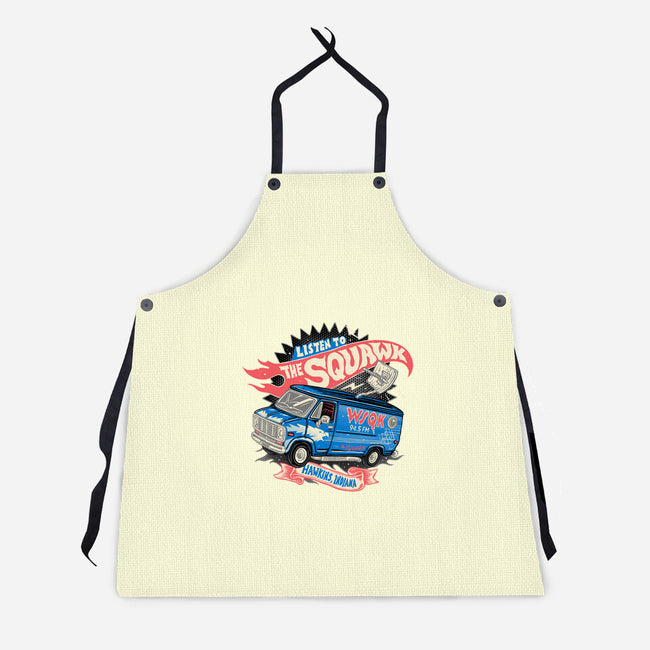 The Hometown Radio-Unisex-Kitchen-Apron-glitchygorilla