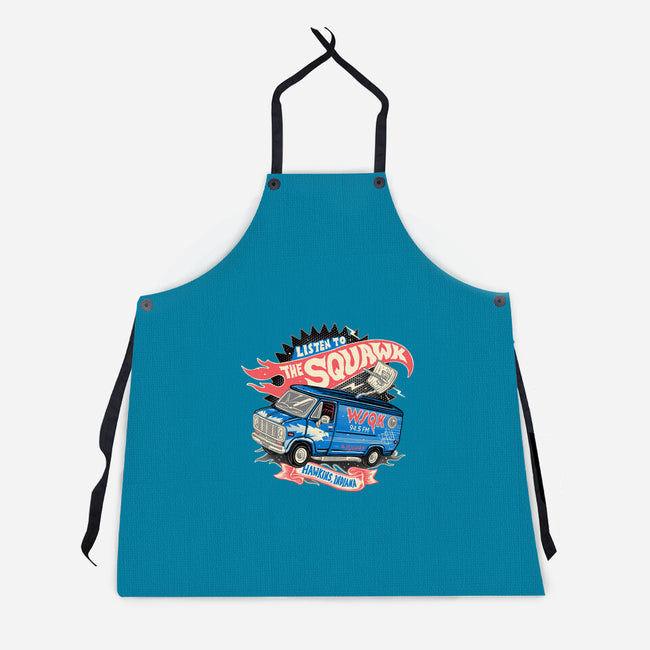 The Hometown Radio-Unisex-Kitchen-Apron-glitchygorilla