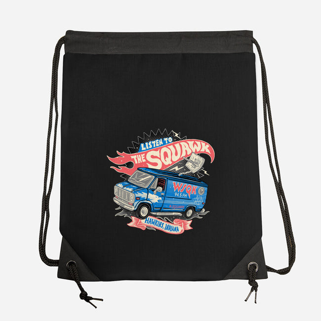 The Hometown Radio-None-Drawstring-Bag-glitchygorilla