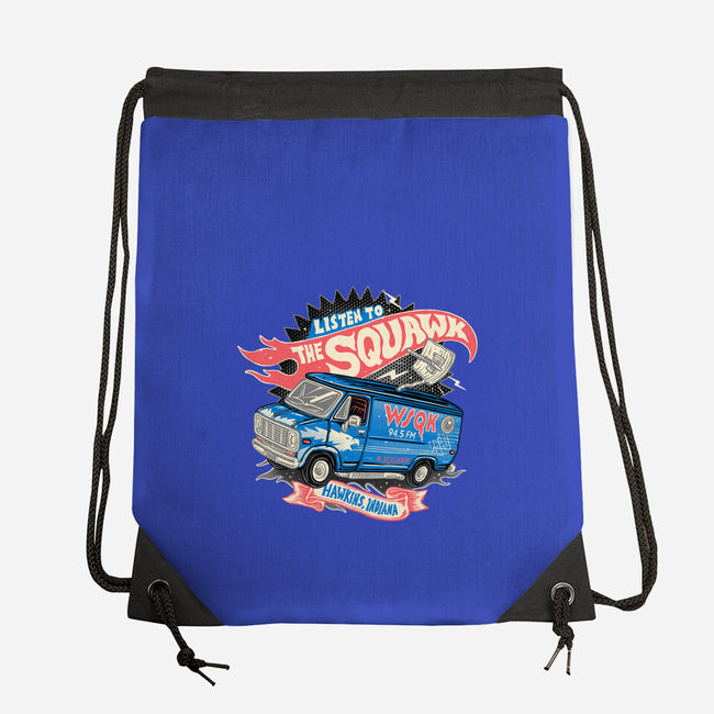 The Hometown Radio-None-Drawstring-Bag-glitchygorilla