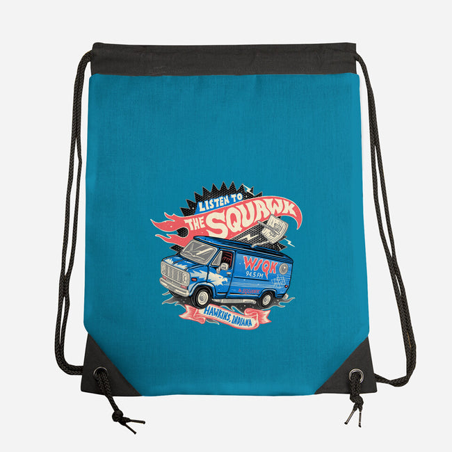 The Hometown Radio-None-Drawstring-Bag-glitchygorilla