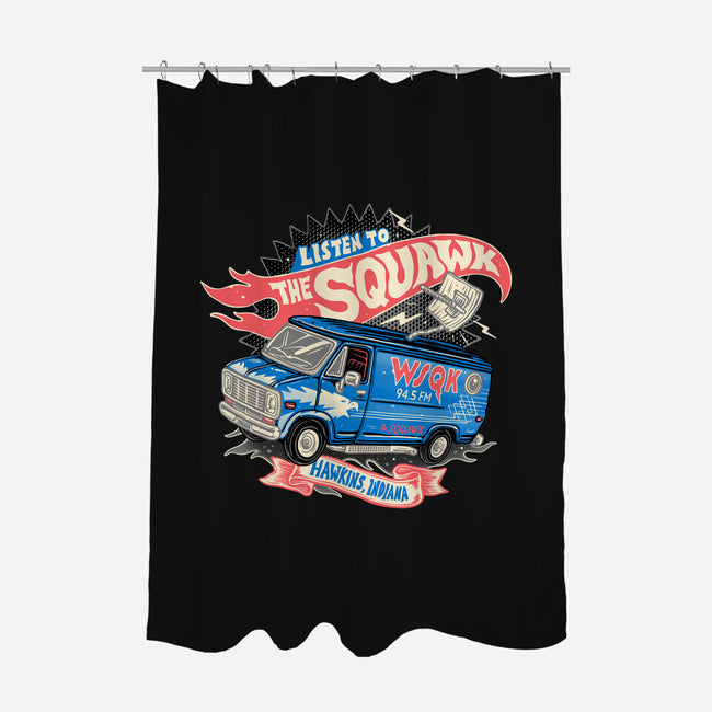 The Hometown Radio-None-Polyester-Shower Curtain-glitchygorilla