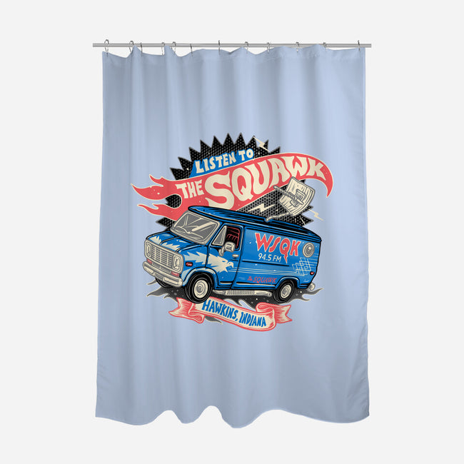 The Hometown Radio-None-Polyester-Shower Curtain-glitchygorilla