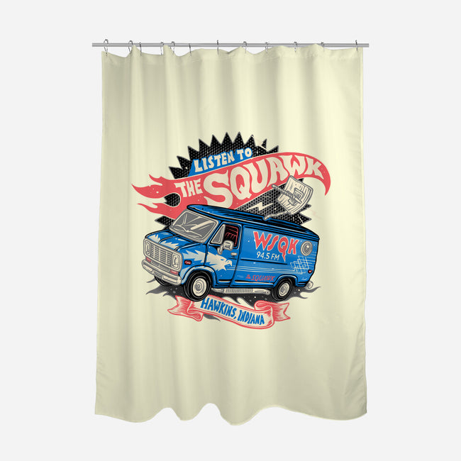 The Hometown Radio-None-Polyester-Shower Curtain-glitchygorilla