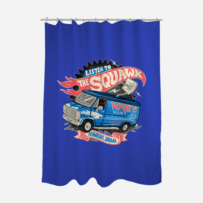 The Hometown Radio-None-Polyester-Shower Curtain-glitchygorilla