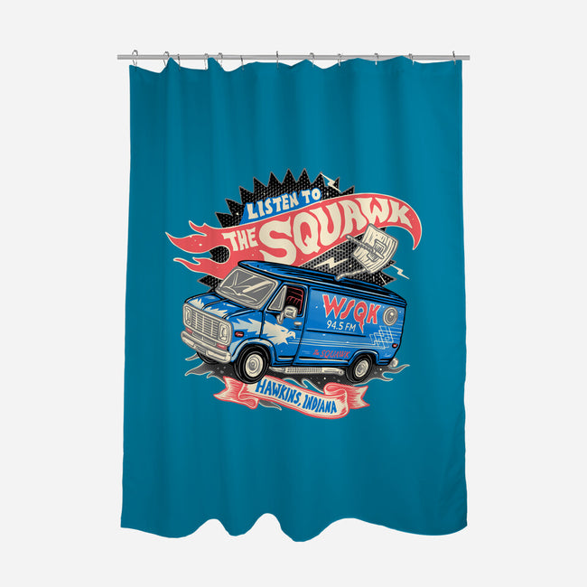 The Hometown Radio-None-Polyester-Shower Curtain-glitchygorilla