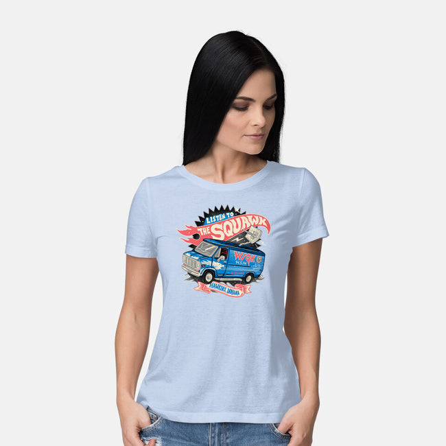The Hometown Radio-Womens-Basic-Tee-glitchygorilla