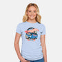 The Hometown Radio-Womens-Fitted-Tee-glitchygorilla