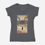 Strange Abyss-Womens-V-Neck-Tee-vp021