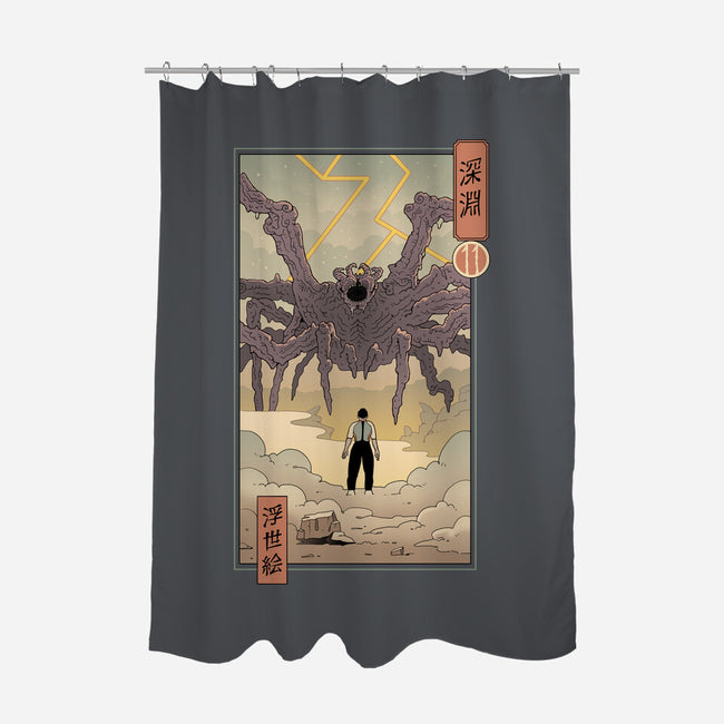Strange Abyss-None-Polyester-Shower Curtain-vp021