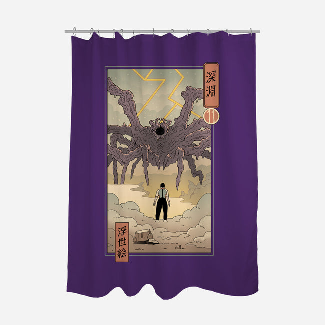 Strange Abyss-None-Polyester-Shower Curtain-vp021