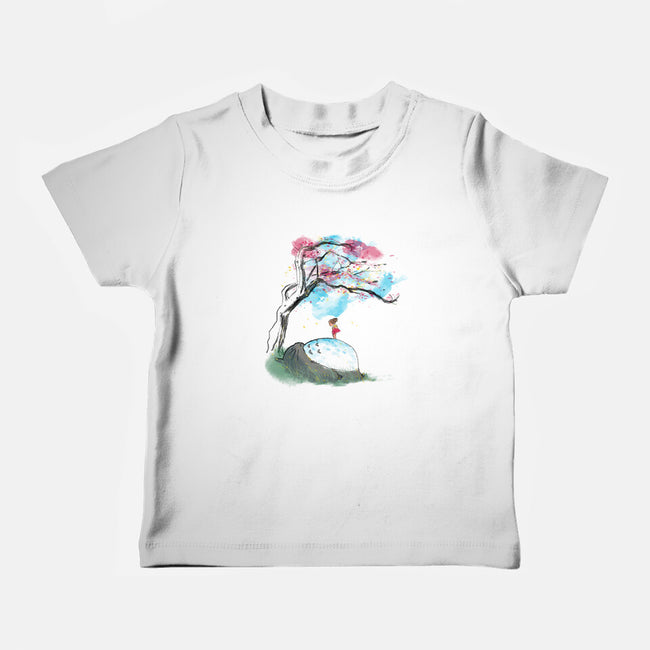 The Nap Under The Sakura Tree-Baby-Basic-Tee-kharmazero
