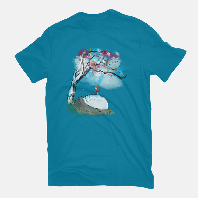 The Nap Under The Sakura Tree-Mens-Premium-Tee-kharmazero
