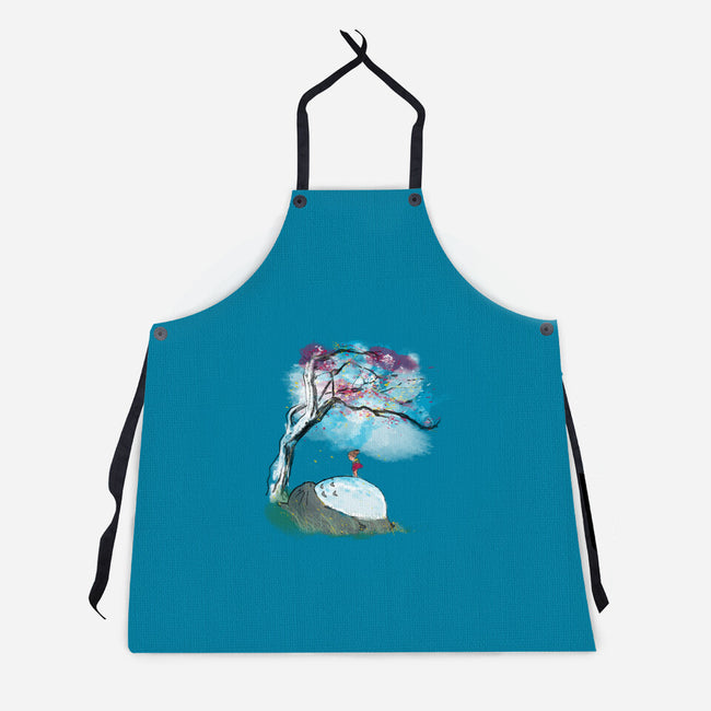 The Nap Under The Sakura Tree-Unisex-Kitchen-Apron-kharmazero