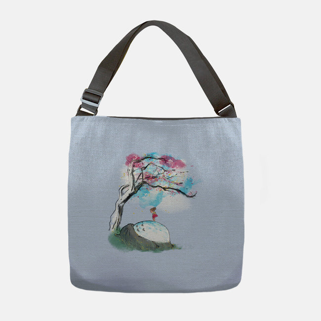 The Nap Under The Sakura Tree-None-Adjustable Tote-Bag-kharmazero